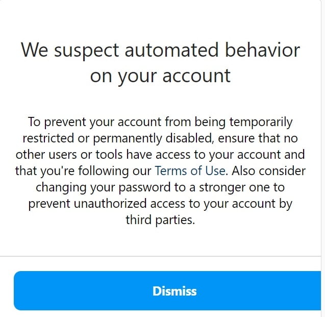 Suspicious Activity Instagram