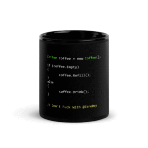 Black Glossy Mug - The Secret Coffee Code