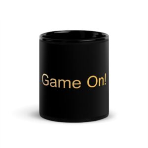 Black Glossy Mug - Game On!