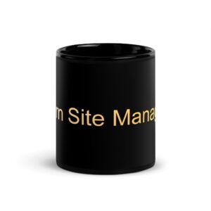 Black Glossy Mug - Porn Site Manager