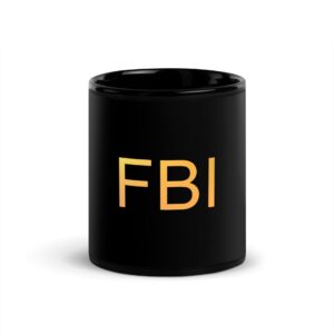 Black Glossy Mug - FBI