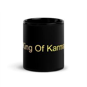 Black Glossy Mug - King Of Karma