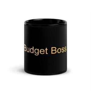 Black Glossy Mug - Budget Boss