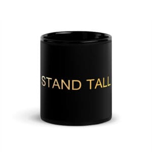 Black Glossy Mug - The Alpha Code Series - STAND TALL