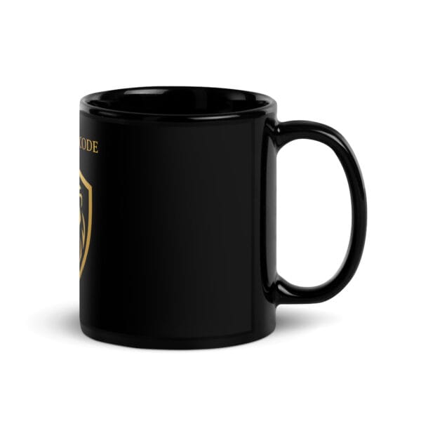 Black Glossy Mug - The Alpha Code Series - The Alpha Code - Image 3