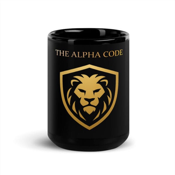 Black Glossy Mug - The Alpha Code Series - The Alpha Code - Image 6